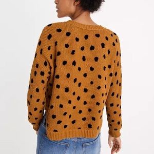 Madewell knitted Sweater painted spots